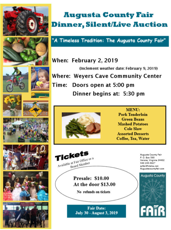 Fundraiser for Augusta County Fair